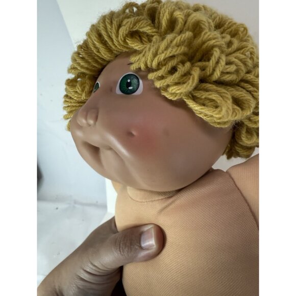 Vintage 1984 Cabbage Patch Kids HM2 Gold Blonde Yellow Loops Green Eyes Coleco - Picture 5 of 14